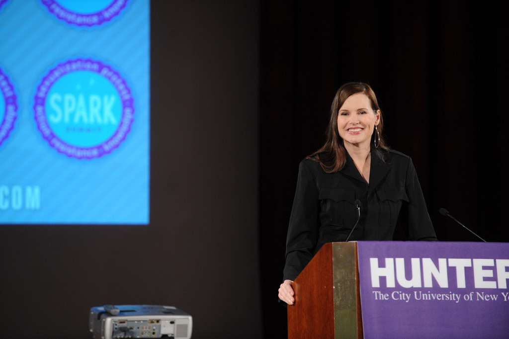 Geena Davis Keynotes SPARK Summit at Hunter
