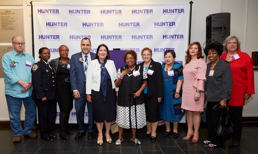 Hispanic Federation President Jose Calderón Inducted Into The Hunter College Hall of Fame by Hunter College President Jennifer J. Raab