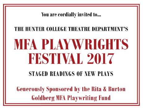 MFA Playwriting Festival of New Works, May 12-13 
