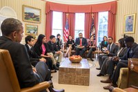 President Obama meets with Hunter Alumnus and "DREAMer” Rishi Singh (BA ’08, BS ’13) 