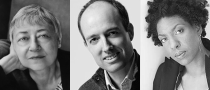 Hunter MFA Creative Writing Fiction Faculty members Sigrid Nunez, Adam Haslett, and Ayana Mathis