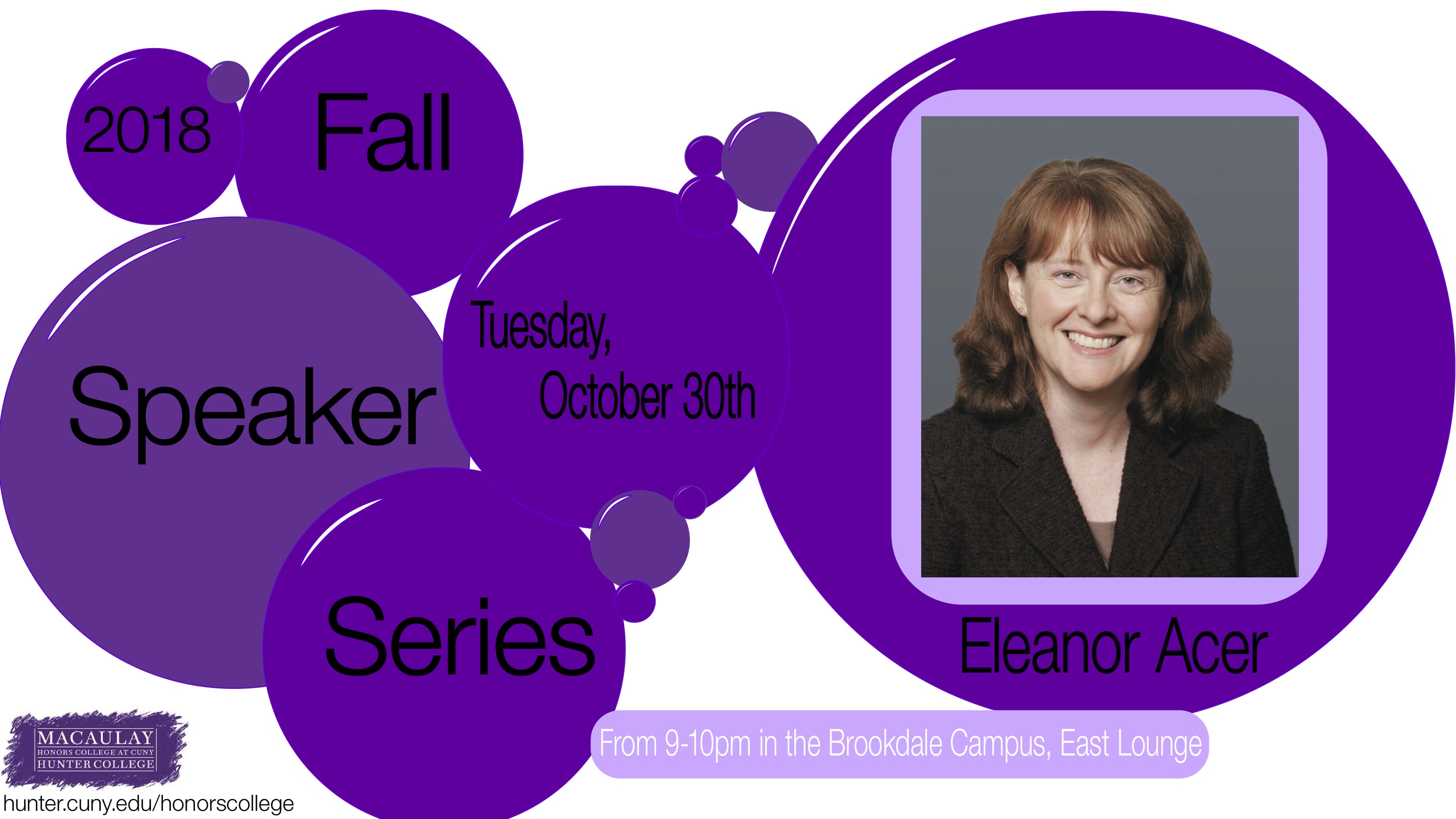Fall Speaker Series: Eleanor Acer