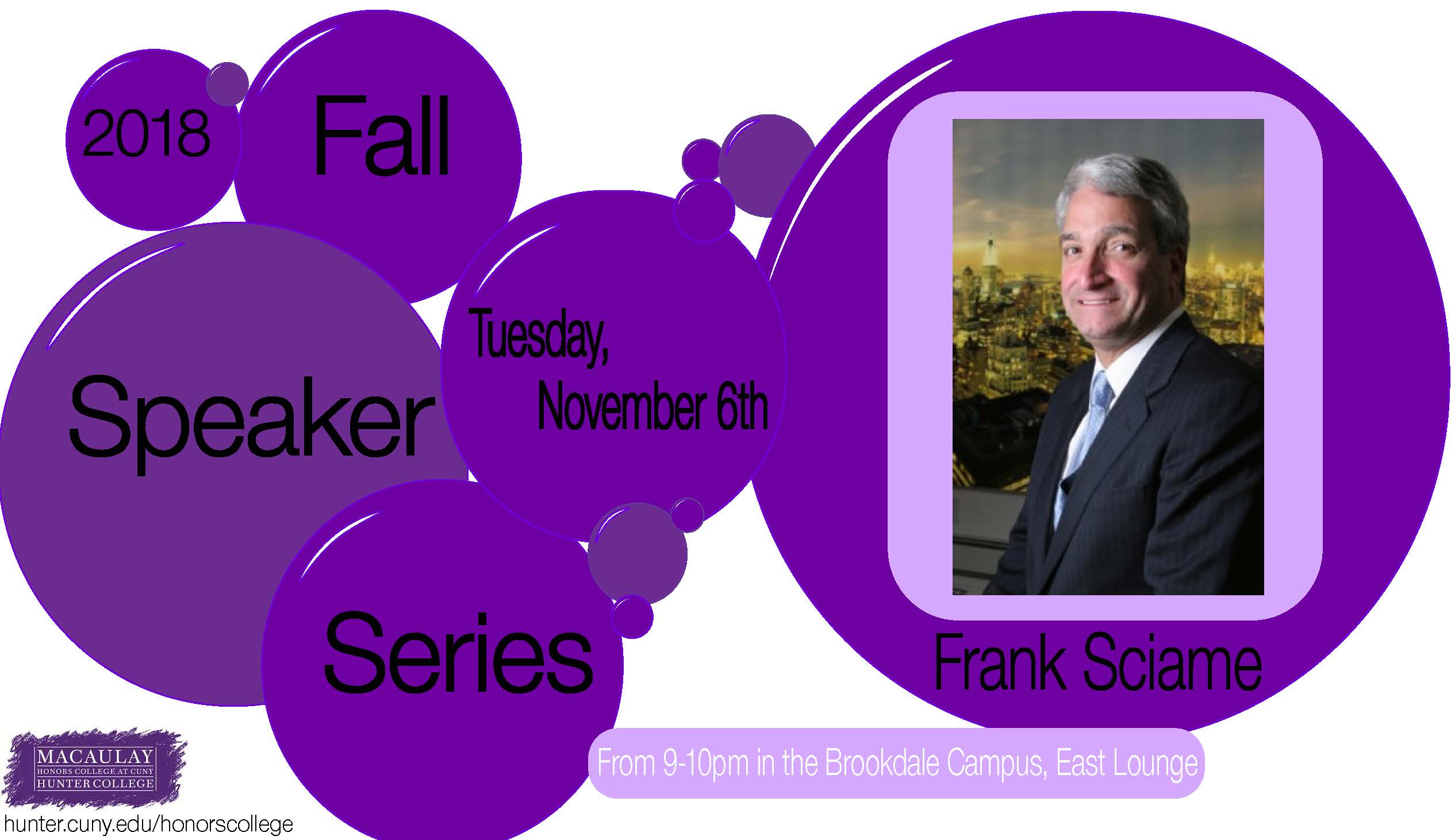 Fall Speaker Series: Frank Sciame
