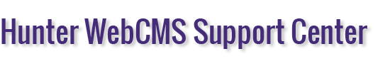 WebCMS Support Center