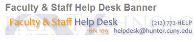 Helpdesk: Faculty and Staff