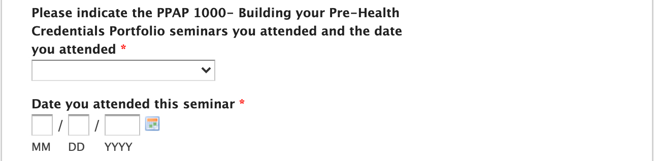 Fig. 4 Specify Seminar Name and Date