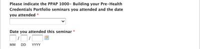 Fig. 4 Specify Seminar Name and Date