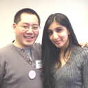 William Lim, Esq., President of Alumni Association with former mentee Sundas Saeed (B.A. '10)